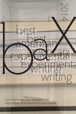 Best American Experimental Writing 2014
