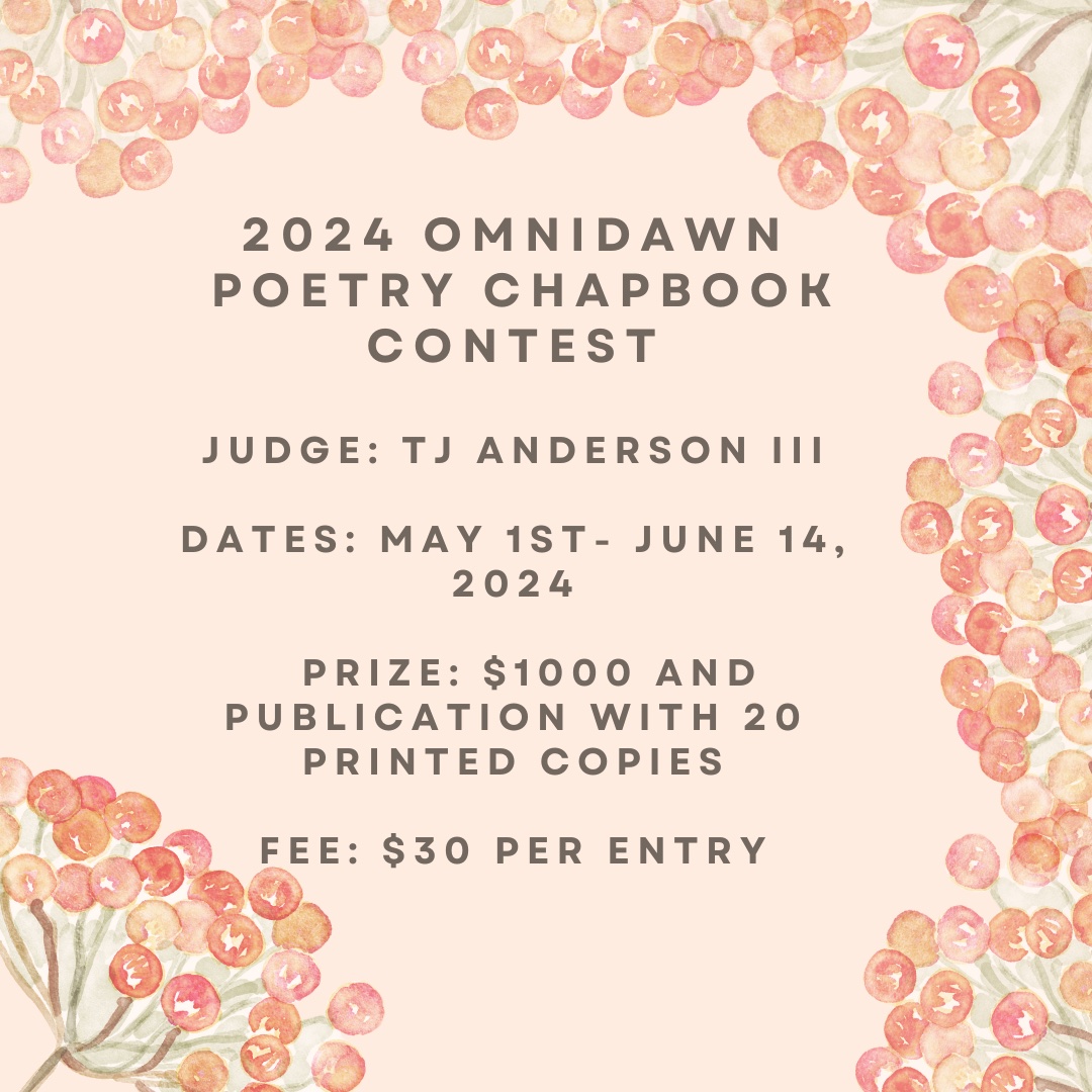 Omnidawn Poetry Contests Omnidawn